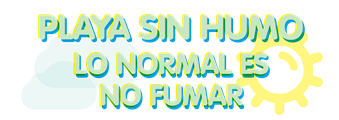 Playa sin humo. Lo normal es no fumar